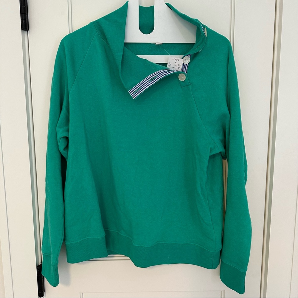 NWT J.Crew Wide Button Collar Pullover